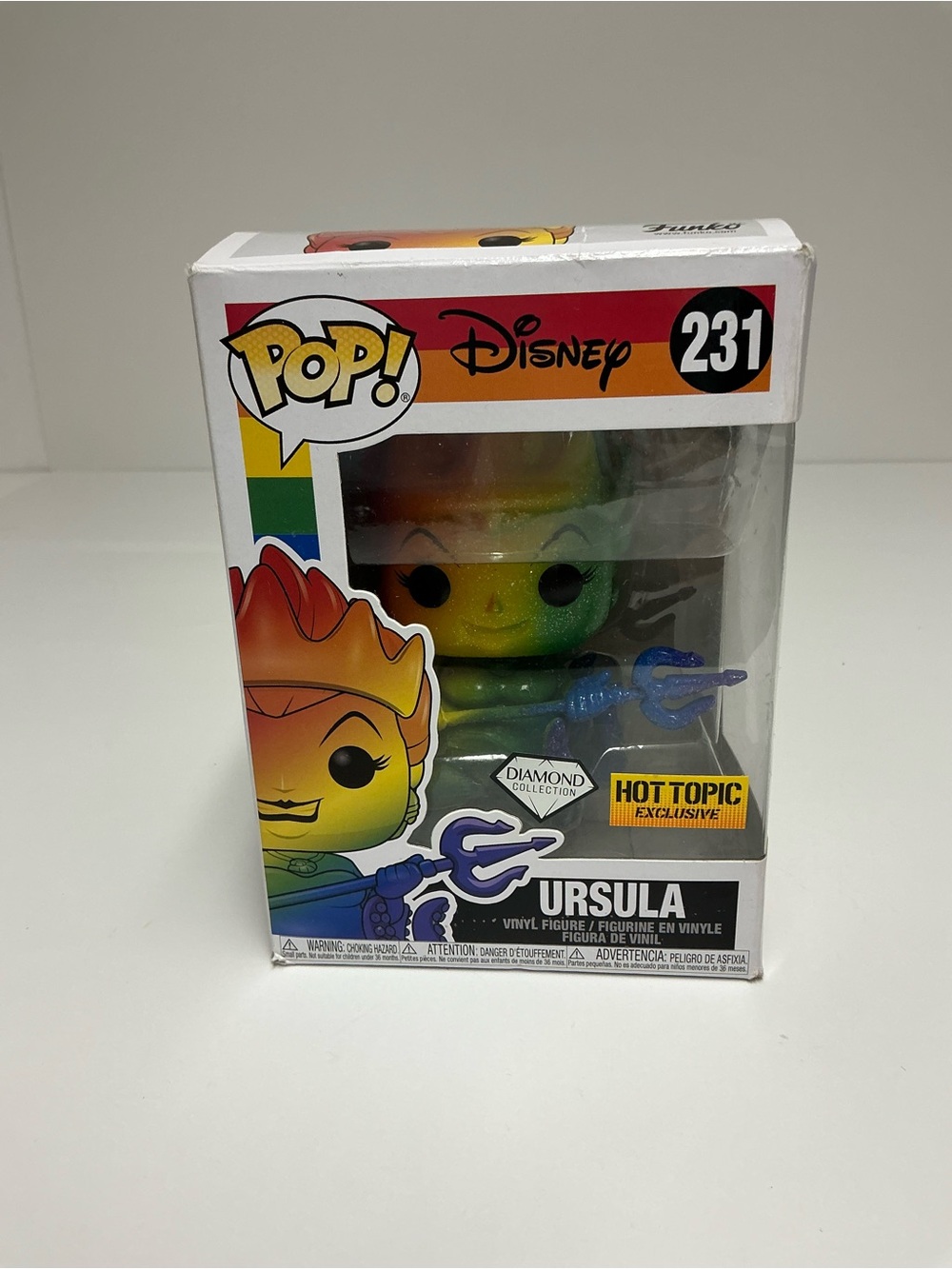 Disney Ursula Funko Pop Diamond Edition Pride Hot Topic READ